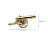 Heuvcnsr Model Cannon Decoration,Mini Cannon Home Solid Brass Cannon Brass