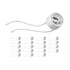ledscom.de 20 Pieces GU10 Socket, Ceramic, White, 230V AC, max.