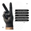 Guantes Nitrilo Concept Negros Talla 100 Unidades