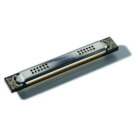 HOHNER 53/48 Tremolo Harmonica, Key of F, Stainless steel (53/48-F)