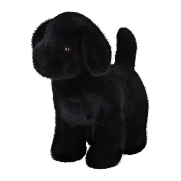 Apricot Lamb Charming Labrador Black Dog Puppy, Plush Toy for