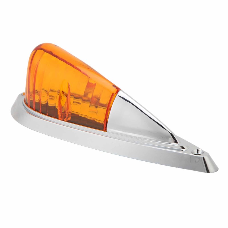 12V 24V 5 Pcs Amber Cab Roof Marker Lights Waterproof