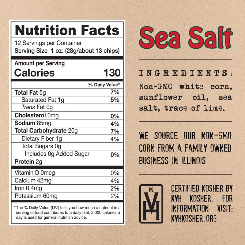 Mi Nina Tortilla Chips Sea Salt White Corn | Pack
