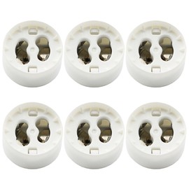 SQXBK 6PCS MR16 to Gu10 Lamp Base Converter MR16 to Gu10 Adapter GU10 to MR16 GU5.3 Adapter Converters Light Sockets Lamp Holder