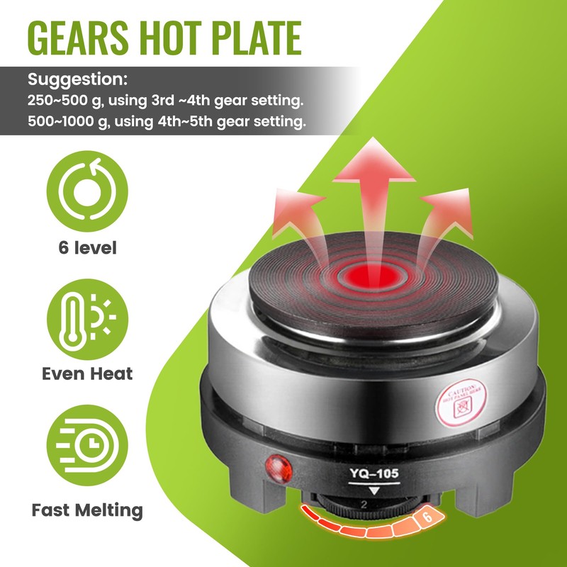 LFISGNN Soap Making Kit with Electronic Hot Plate for Adults