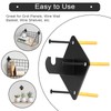 Sumnacon 32 PCS Gridwall Mount Brackets, Metal Grid Panel Accessories,