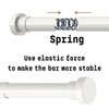 1 Piece Stainless Steel Curtain Rod Without Drilling, Adjustable Telescopic