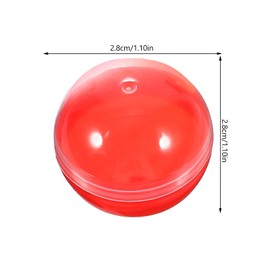 Zerodeko Vending Machine Capsules, 50pcs 28mm Round Empty Clear Gumball Machine Capsules Molds for Toy Gumball Containers Surprise Candy Party Favors