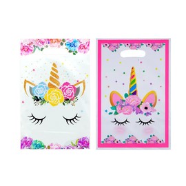 Reccisokz 40pcs Unicorn Gift Bag Party Gift Bag for Birthday Baby Shower Events (E)