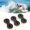 3 Pcs Surfboard Fin Box Round Cup Shape PVC Nine