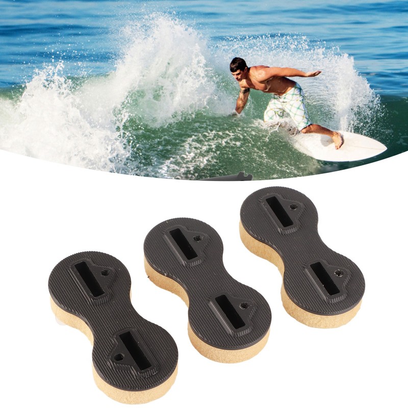 3 Pcs Surfboard Fin Box Round Cup Shape PVC Nine