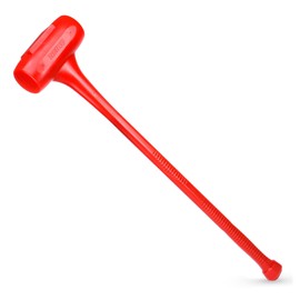 NEIKO 02882B 12 Lb Dead Blow Hammer, 36-1/2” Long, Red, Unibody Molded, Ergonomic Textured Handle, Spark and Rebound Resistant, One Piece Steel Core, 3 Inch Head