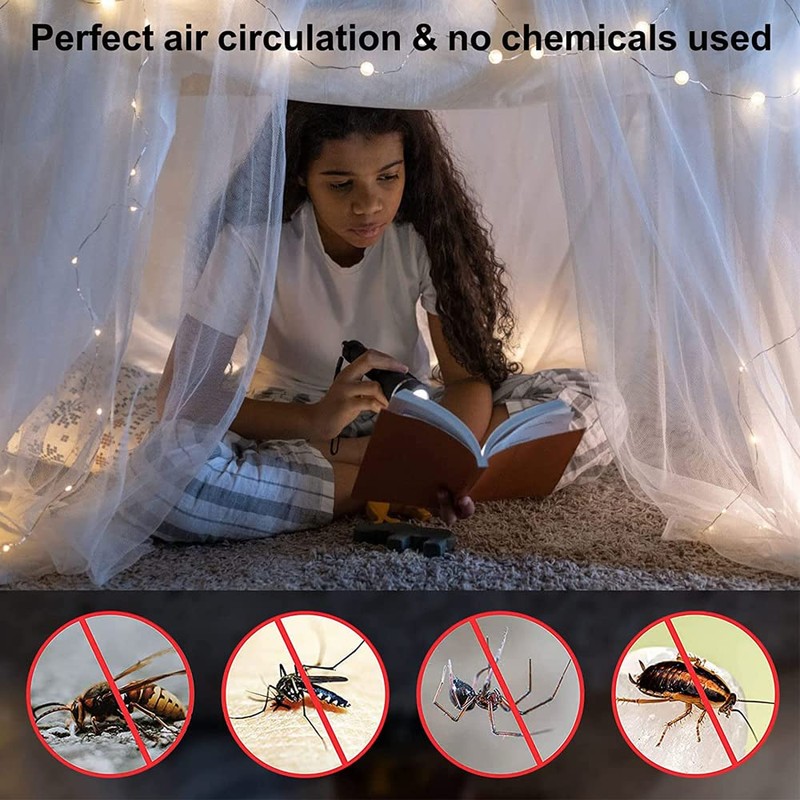 Mosquito Net, UQTUKO Single Opening Mosquito Net, Rectangular Mosquito Net