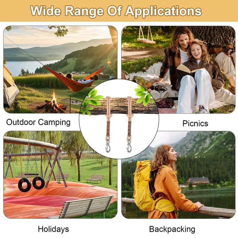 YGKYMVW Swing Attachment Tree, 2 Pieces 60 cm Hammock Suspension