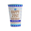 21st Birthday Paper Cups 24 Pack - 12 Oz (300
