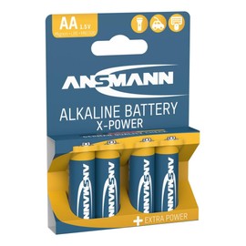 Ansmann 5015663 X-Power Alkaline Battery AA, Pack of 4