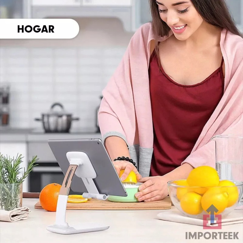 Importeek Soporte Base Porta Celular Tablet Escritorio Mesa Ajustable