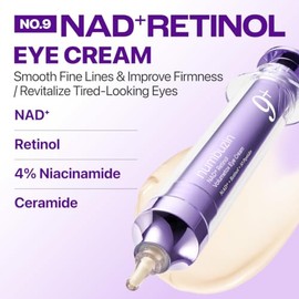 numbuzin No.9 Eye Cream | NAD+ Retinol Volumetox Eye Cream | Firming, Wrinkles, Fine Lines, Dark Circles, Puffy | Retinol, Peptides, Niacinamide | Und