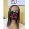 Unbranded Comma La Kamala Harris Bling Face Mask Red and