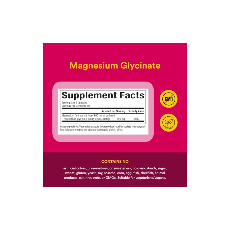 Natural Factors Bisglicinato de magnesio 200 mg 120 cápsulas vegetarianas