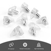 HASLED Shelf Holder, Pack of 100 Transparent Shelf Brackets, Floor