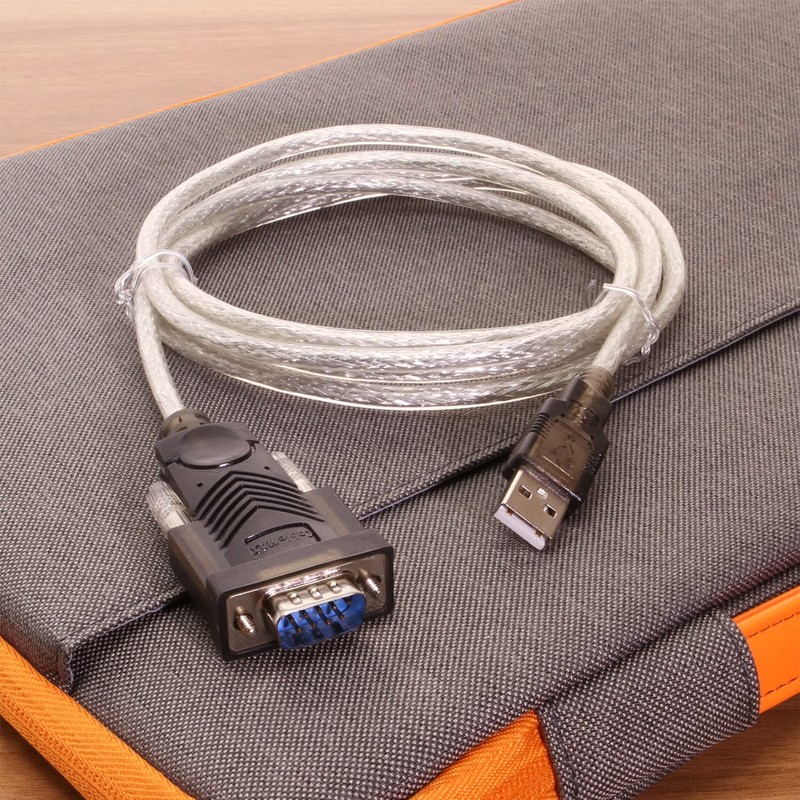 CABLEMAX 10ft High-Speed USB RS-232 Serial Adapter FTDI Chipset -