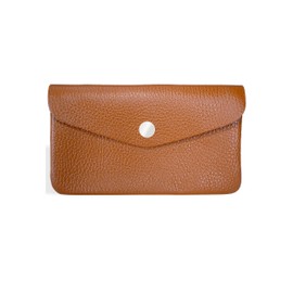Sakura High-Quality Classic Women's Wallet Grained Leather, Cognac, Classic