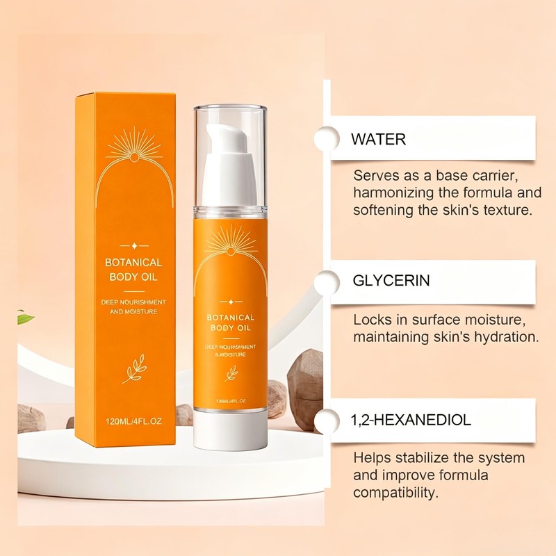 2PC Evora Botanical Body Oil for Crepey Skin with Passionflower