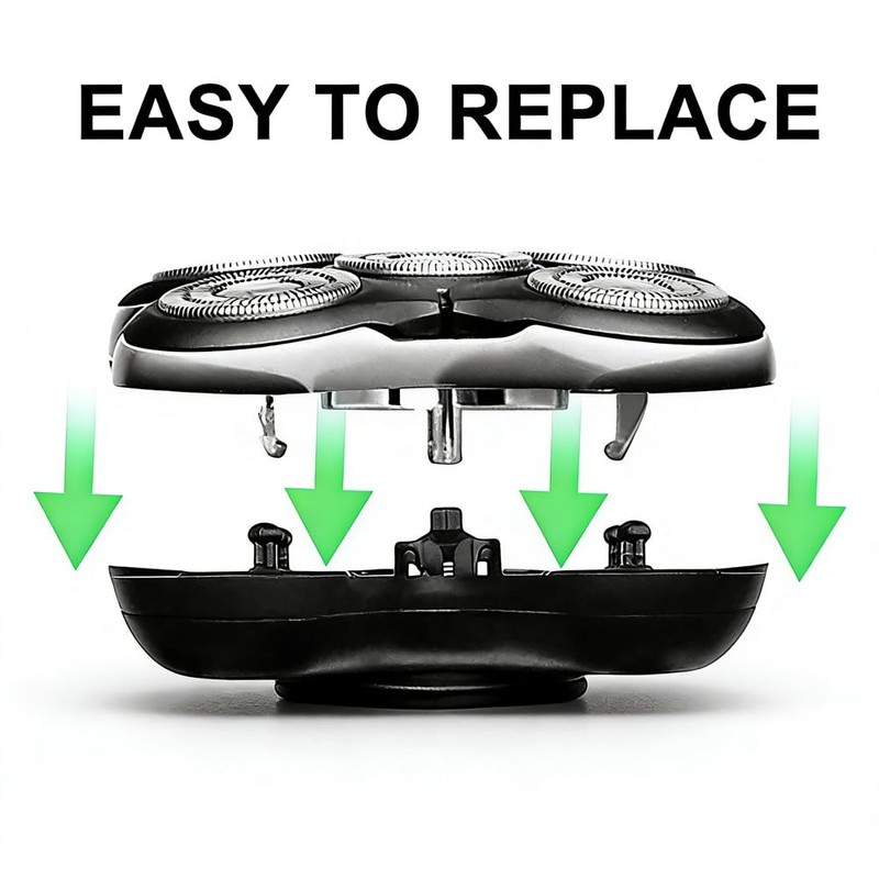 XR7000 Replacement Heads for Re-mington Head Shaver, 5 Rotary Blades