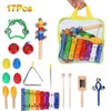 VGEBY 17pcs Juego Instrumentos Musicales de Percusión para Niños Juguetes