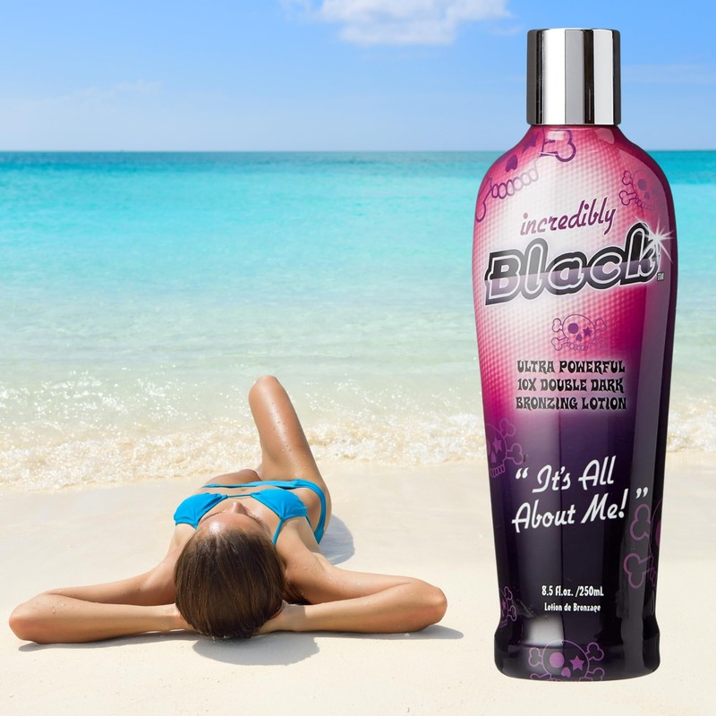 Incredibly Black Tanning Lotion 250ml Pack of 3 – 10X