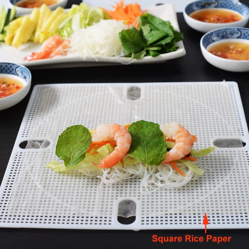 Rolling Fun 6-Pack Rice Paper Rolling Tray R22 Square Design