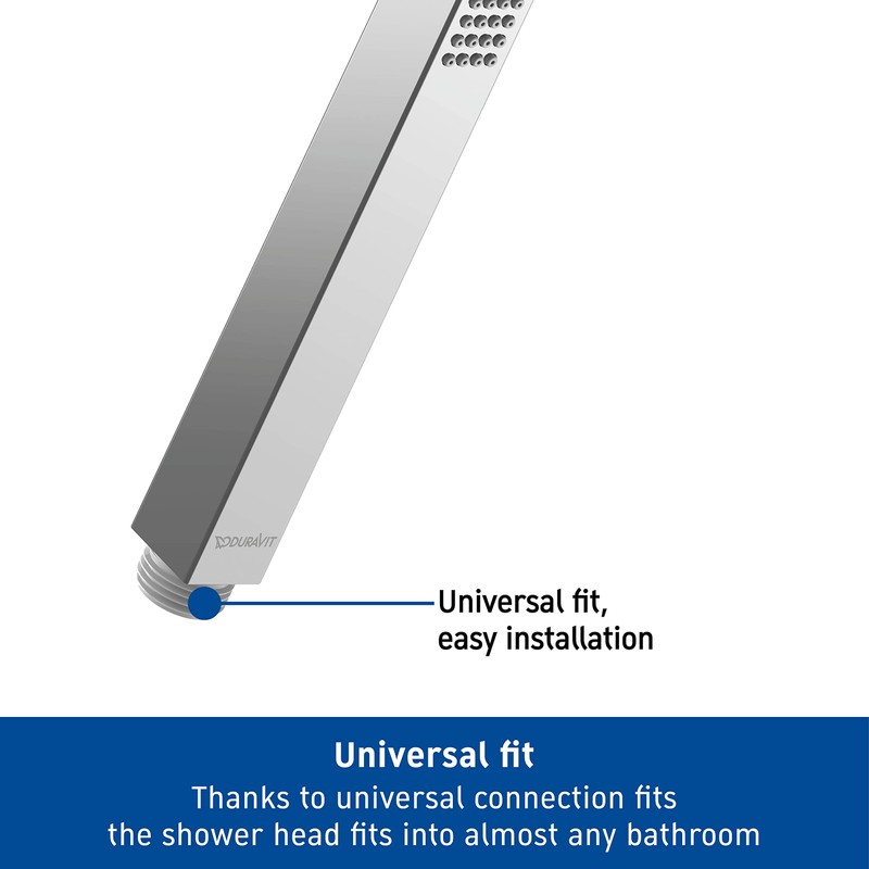 Duravit Univeral Shower Head, Handheld Shower Head with Jet Type