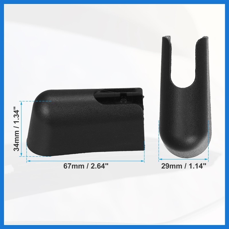 VekAuto Rear Windshield Wiper Arm Nut Cover Cap Fit for