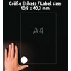 Avery Zweckform 5084 jam Labels (A4, 240 Flower-Shaped Labels, Removable,