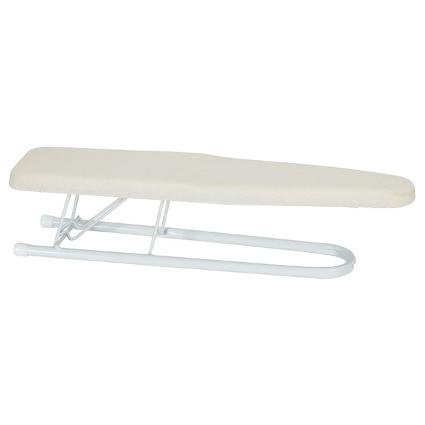 Household Essentials Basic Sleeve Mini Ironing Board | Natural Cover and White Finish | 4.5" x 20" Ironing Surface