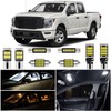 WIYBYDM White LED Interior Lights Kit for Nissan Titan 2016