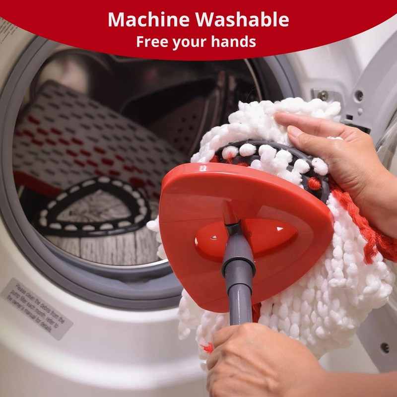 Mop Head Replacements Compatible with Vileda, 2 Pack Spin Mop