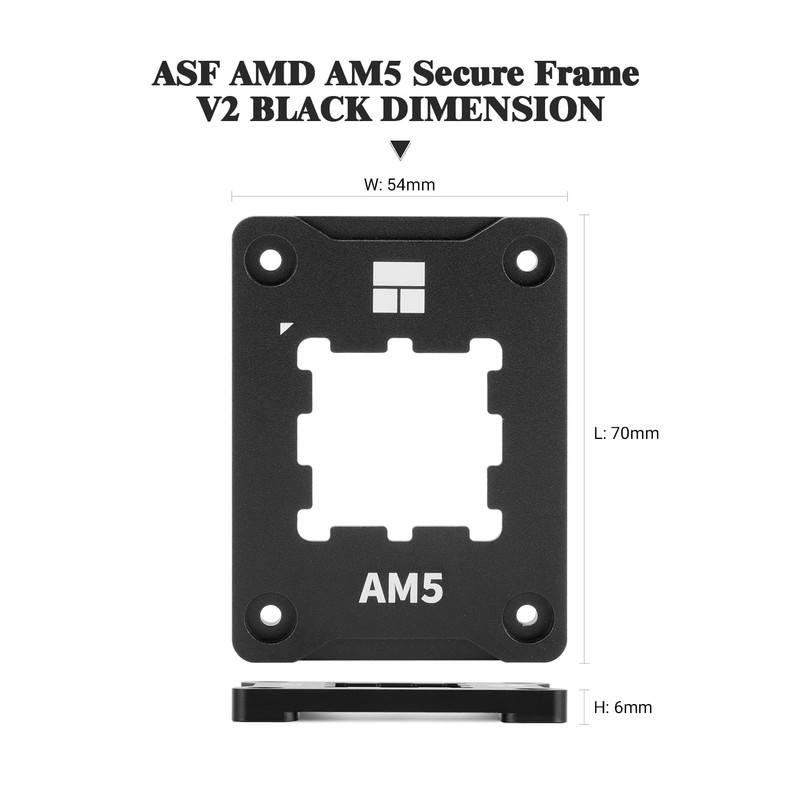 Thermalright ASF Black V2 AM5 CPU Holder, AM5 Safety Fixed