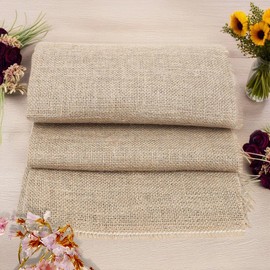 Yuraigm Jute Tischläufer Rolle 100cm x 60m, Leinen-Jutestoff, Jute Stoff Meterware Tischdeko Vintage Zuschneidbar, Dekostoff für Geburtstage, Hochzeiten, Dekoration besonderen Anlässen, DIY Projekte