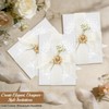 Dadoudou 50 Set Wedding Invitation Kit, Pre-Folded Vellum Jackets for