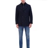 Kenneth Cole Men's Wool Top Coat, Navy
