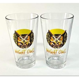 Elysian Night Owl Pumpkin Ale 16oz Pint Glasses | Set of 2 (Two) | New
