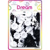 Dream World Self Hinge Barrette Daisy Black & White Mix