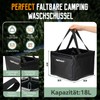 Huphant Folding Bowl Camping 18 L, Foldable Outdoor Washing Bowl,