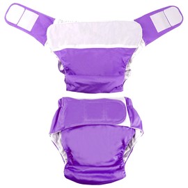 FERCAISH Reusable Adult Cloth Diaper, Washable and Waterproof Elderly Incontinence Protection Nappies Underwear with Maximum Absorbency for Adult Incontinence Care,Elderly, Pregnant, Disabled