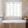 YISURE Plastic Frosted PEVA Bathroom Window Curtain, No Hook Needed