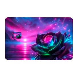 [Holographic] Rose Credit Card Skin, Debit Card Skin Credit Card Skin Custom Credit Card Stickers Skin Card Cover Sticker Credit Card Covers Skin, Debit Card Sticker Cover - Skins by That Slaps!
