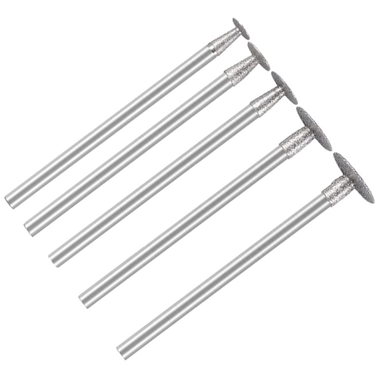 13pcs 2.35mm Shank T Shape Head Diamond Grinding Drill Bits