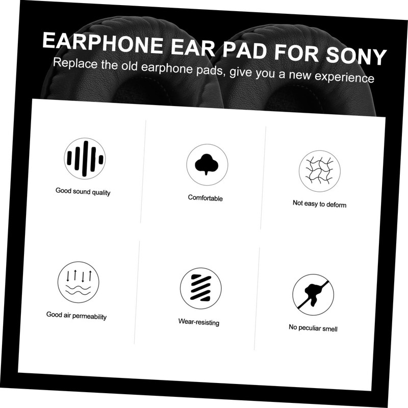 Gatuida 1 Pair Headphone Case Headphone Cushions Earpad Replacement Earmuff